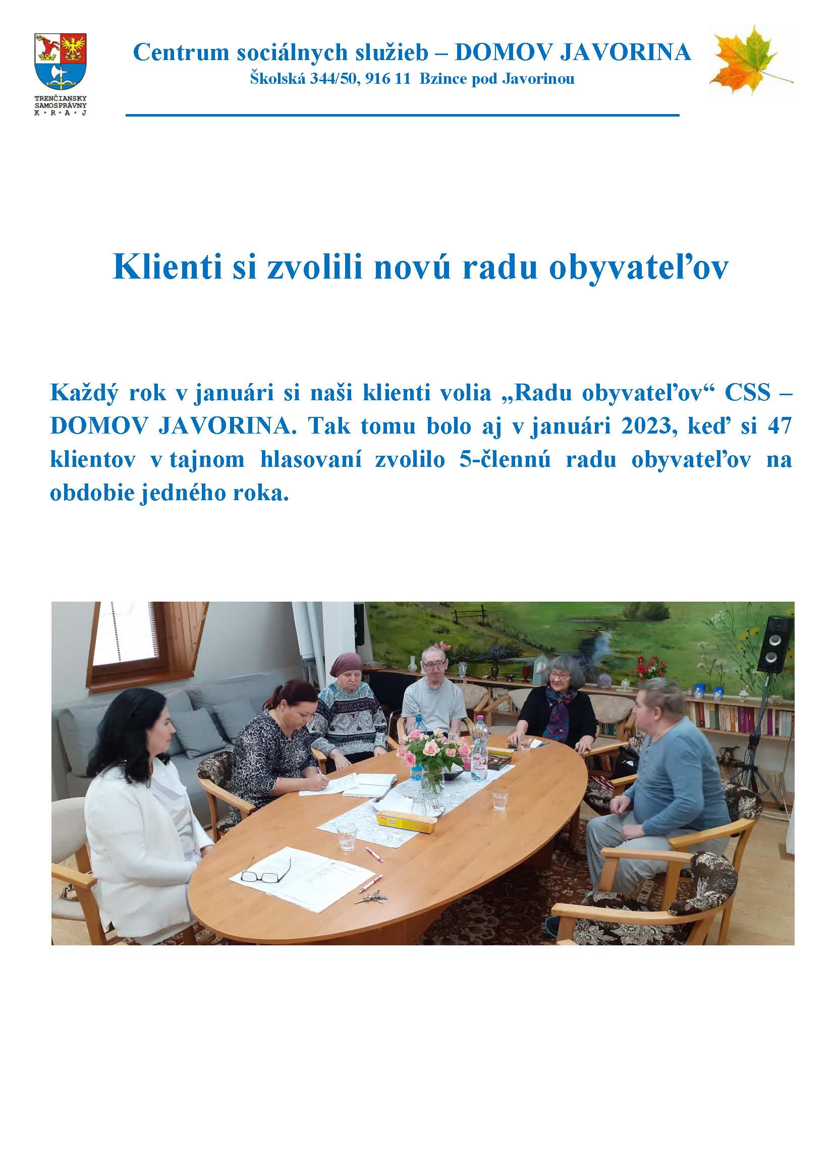 Rada obyvateľov 2023